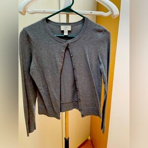 XSP Gray Ann Taylor Cardigan